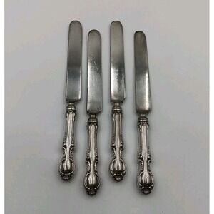 4 Wallace Silver PlateJOAN Pattern   Silverplate Flatware 1896 Knives